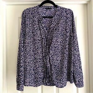 Banana Republic Blue and White Blouse